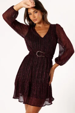 Glimmer Long Sleeve Mini Dress