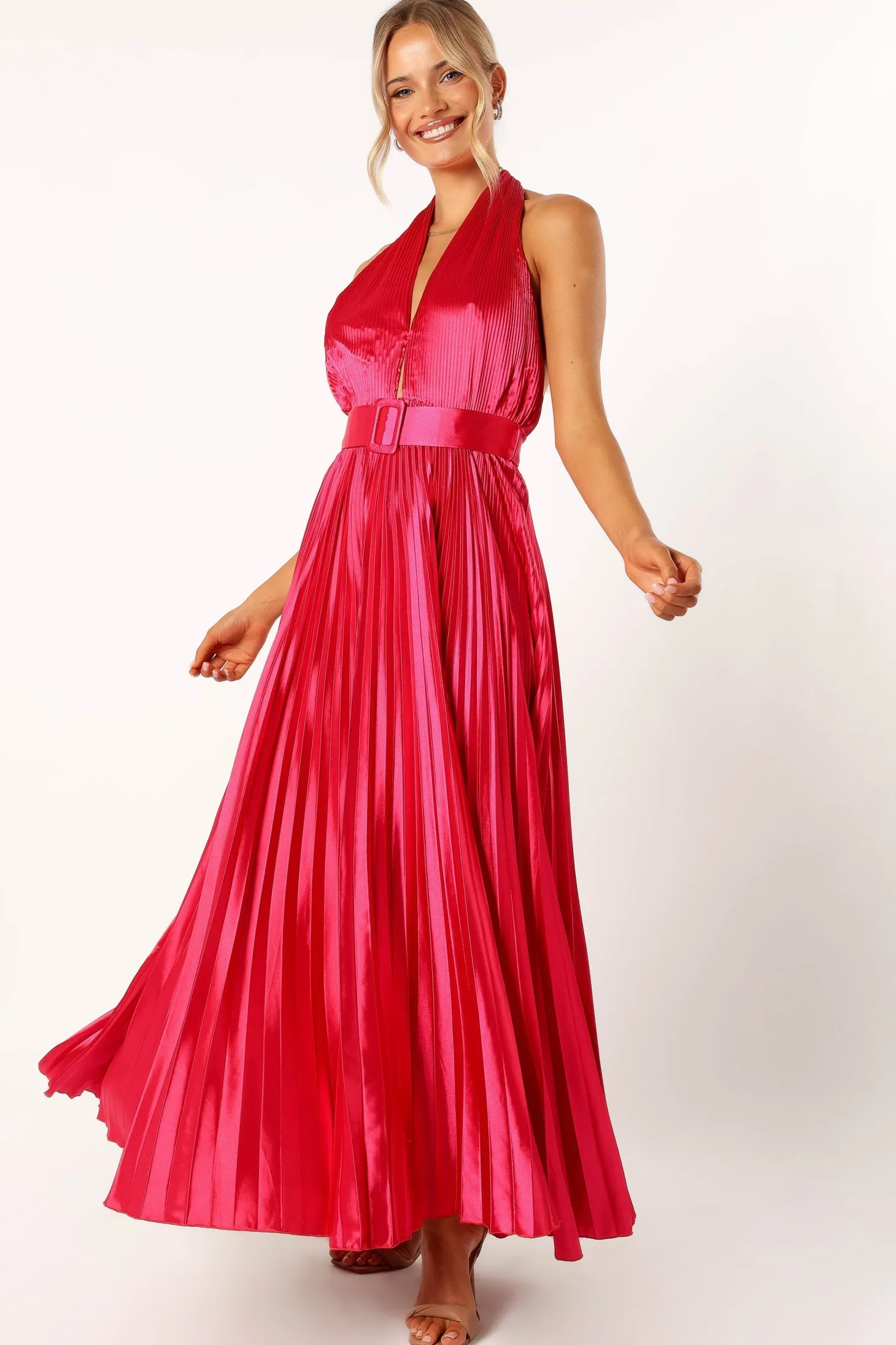 Greta Halterneck Maxi Dress