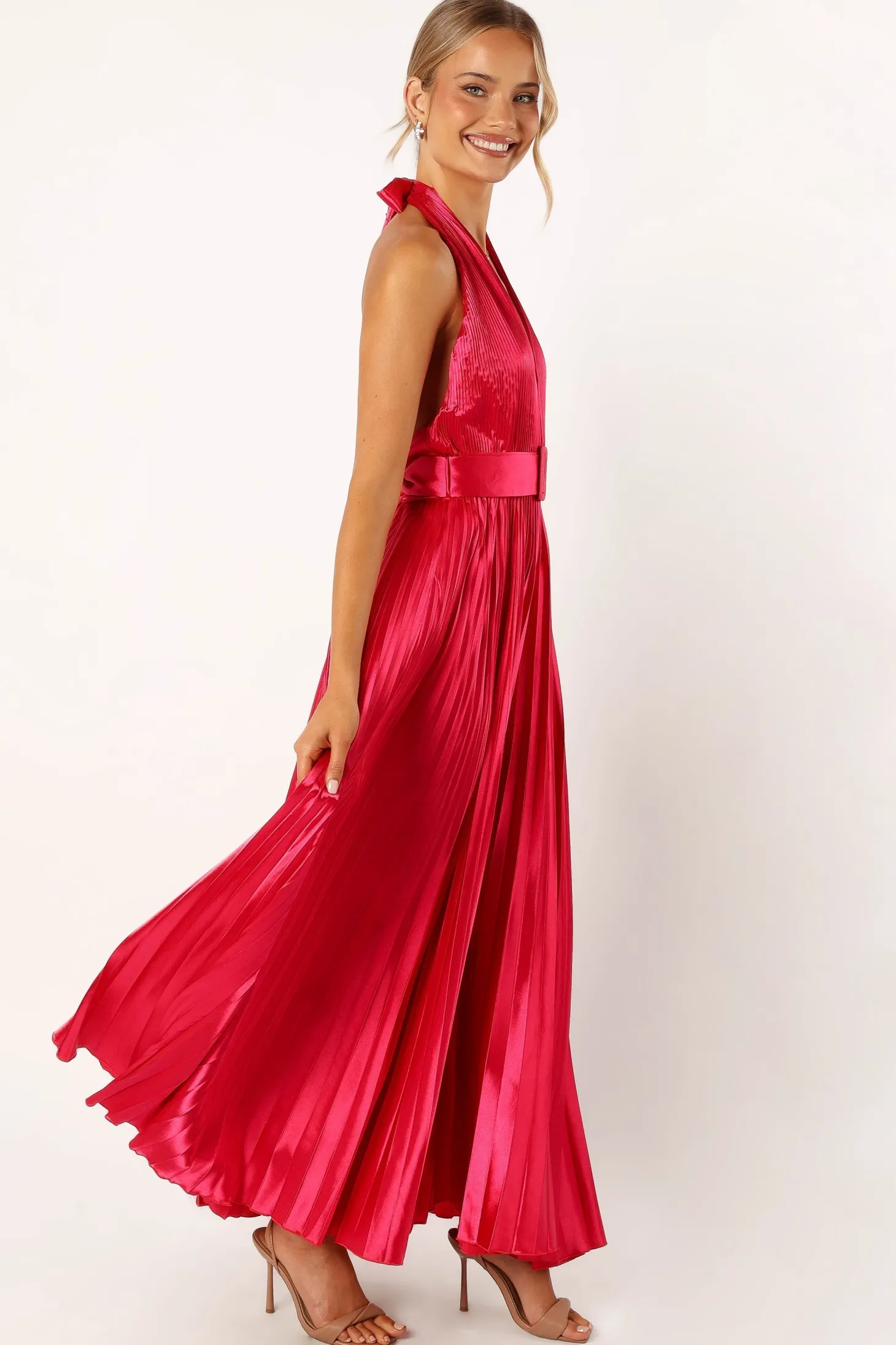 Greta Halterneck Maxi Dress