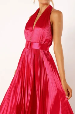 Greta Halterneck Maxi Dress