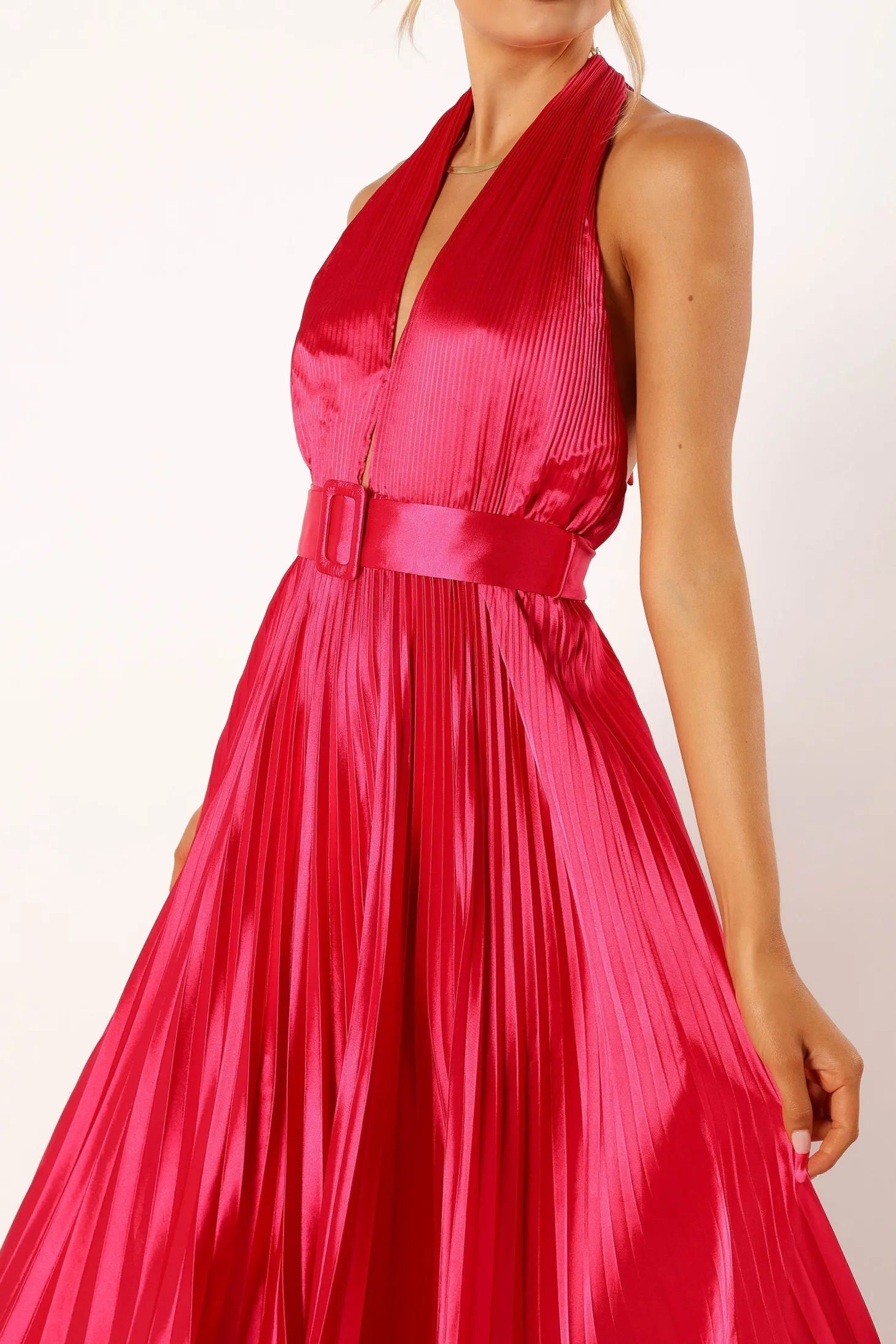 Greta Halterneck Maxi Dress