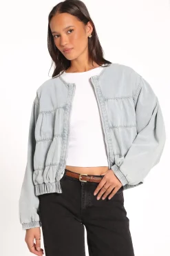 Gretal Denim Bomber Jacket
