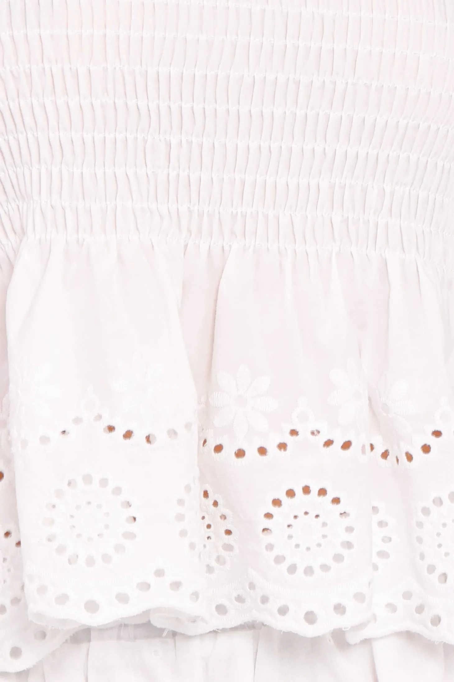 Gretal Smocked Eyelet Top