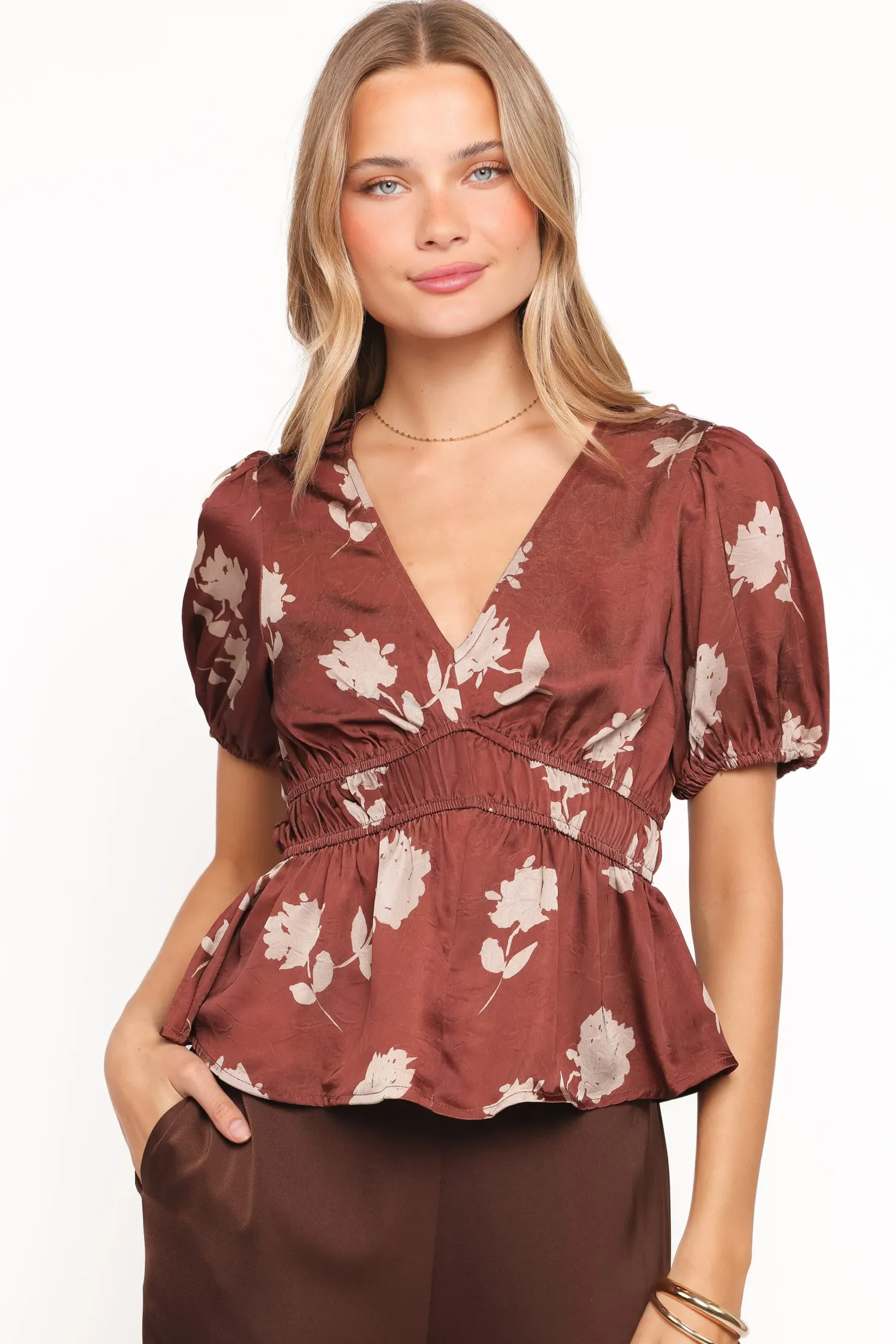 Griffin Peplum Blouse