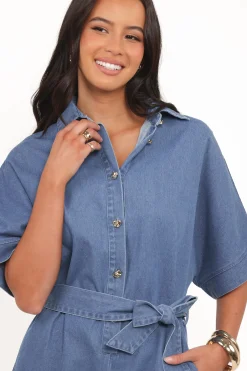 Hailey Denim Romper