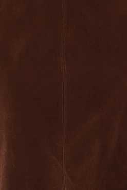 Halina Velvet Midi Skirt