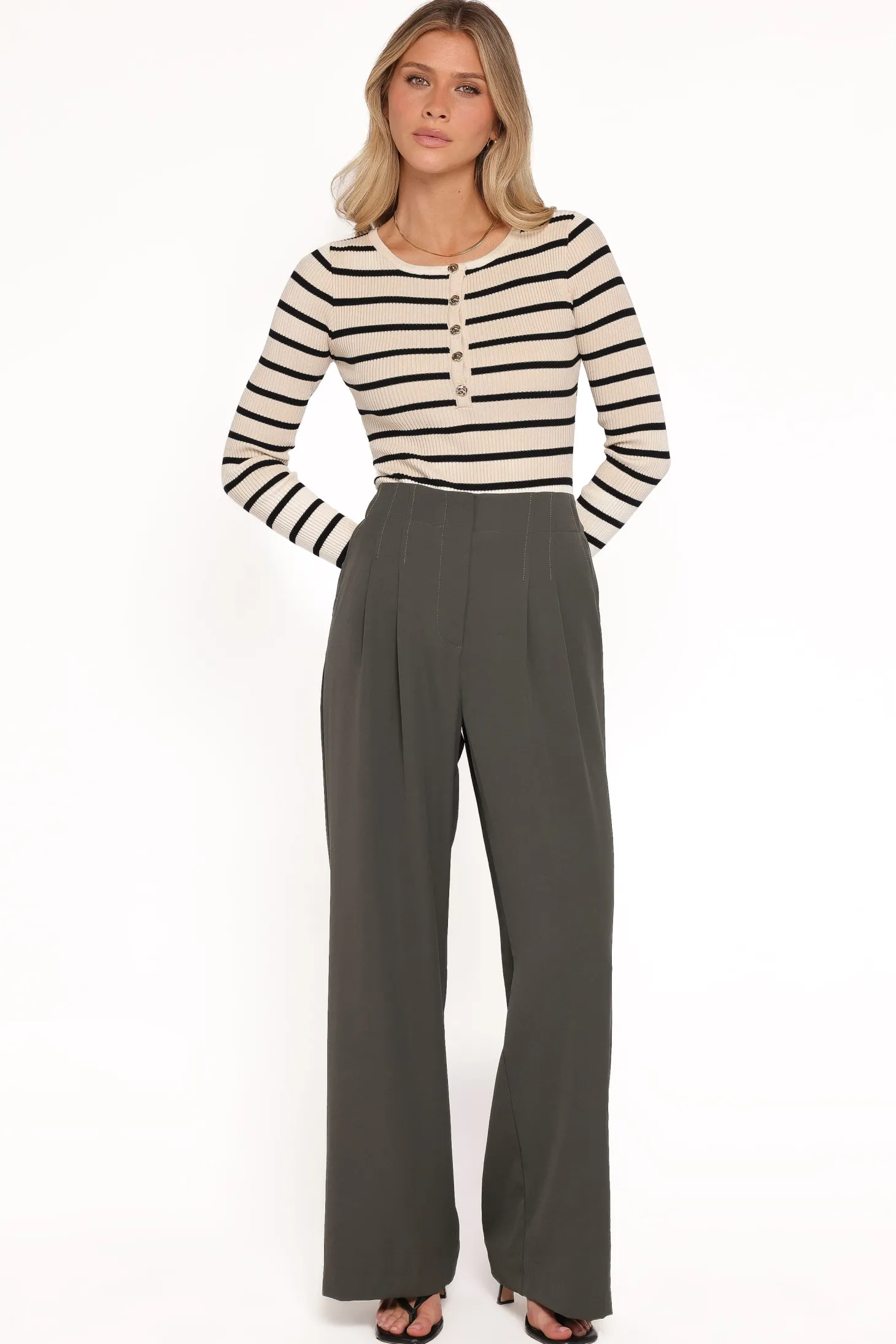 Hayden Pleated Wide Leg Pant
