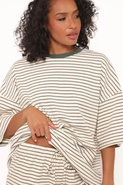 Hellen Stripe Short Set