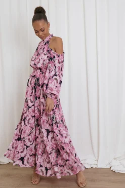 Hilary Pleated Maxi Dress
