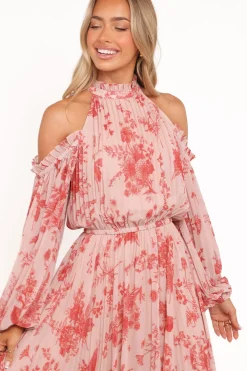 Hilary Pleated Maxi Dress