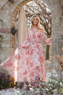 Hilary Pleated Maxi Dress