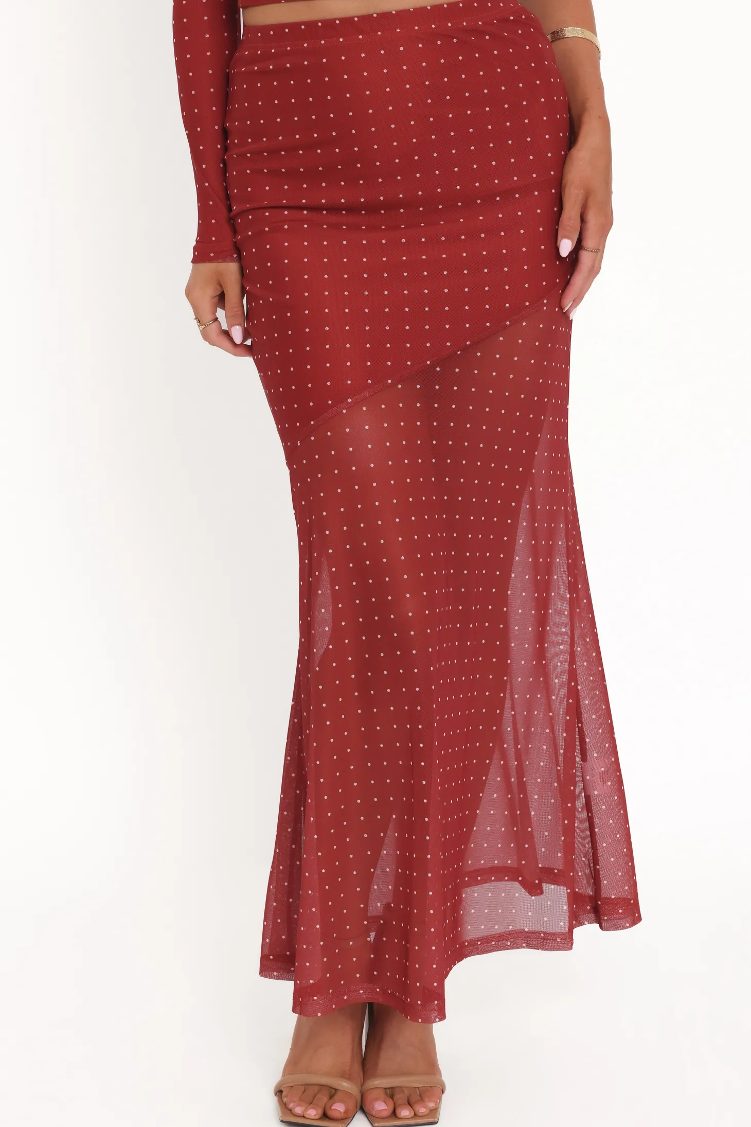 Hollie Mesh Skirt Set
