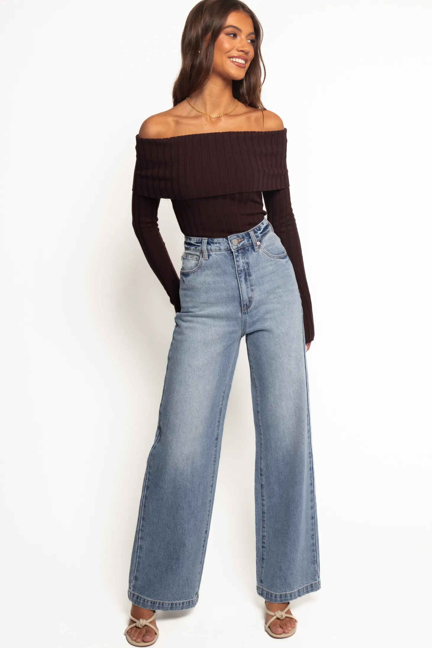 Inora Off Shoulder Knit Top