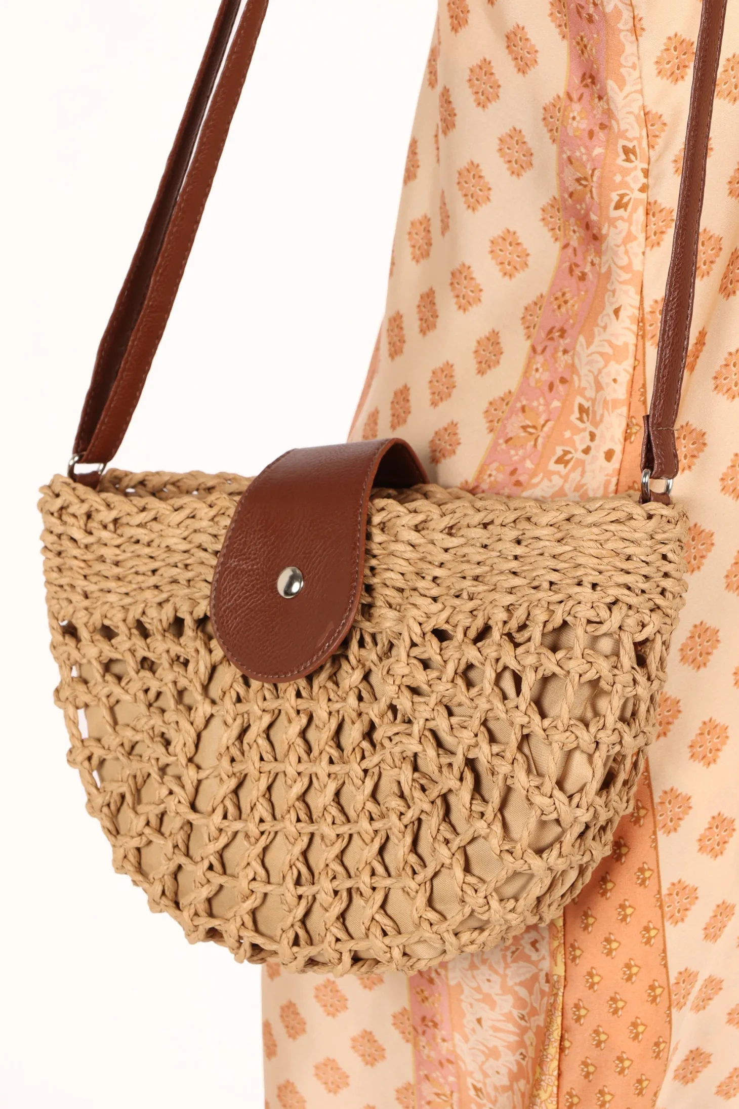 Isle Straw Crossbody Bag