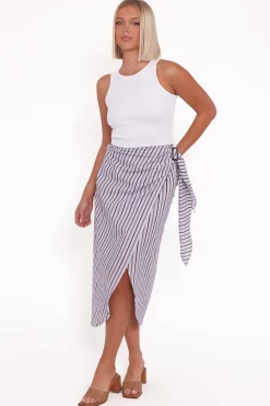 Jacey Wrap Midi Skirt