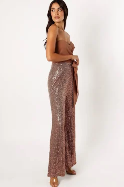 Jacquelin Bow Waist Sequin Jumpsuit