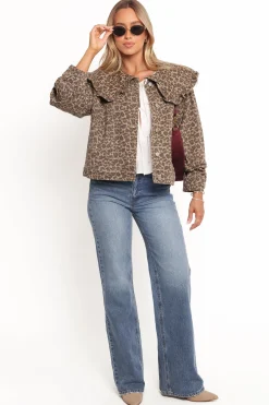 Jaelle Leopard Print Jacket