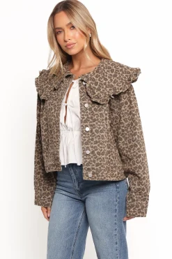 Jaelle Leopard Print Jacket