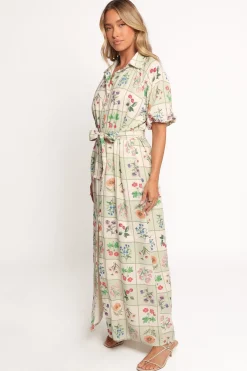 James Button Through Maxi Dress