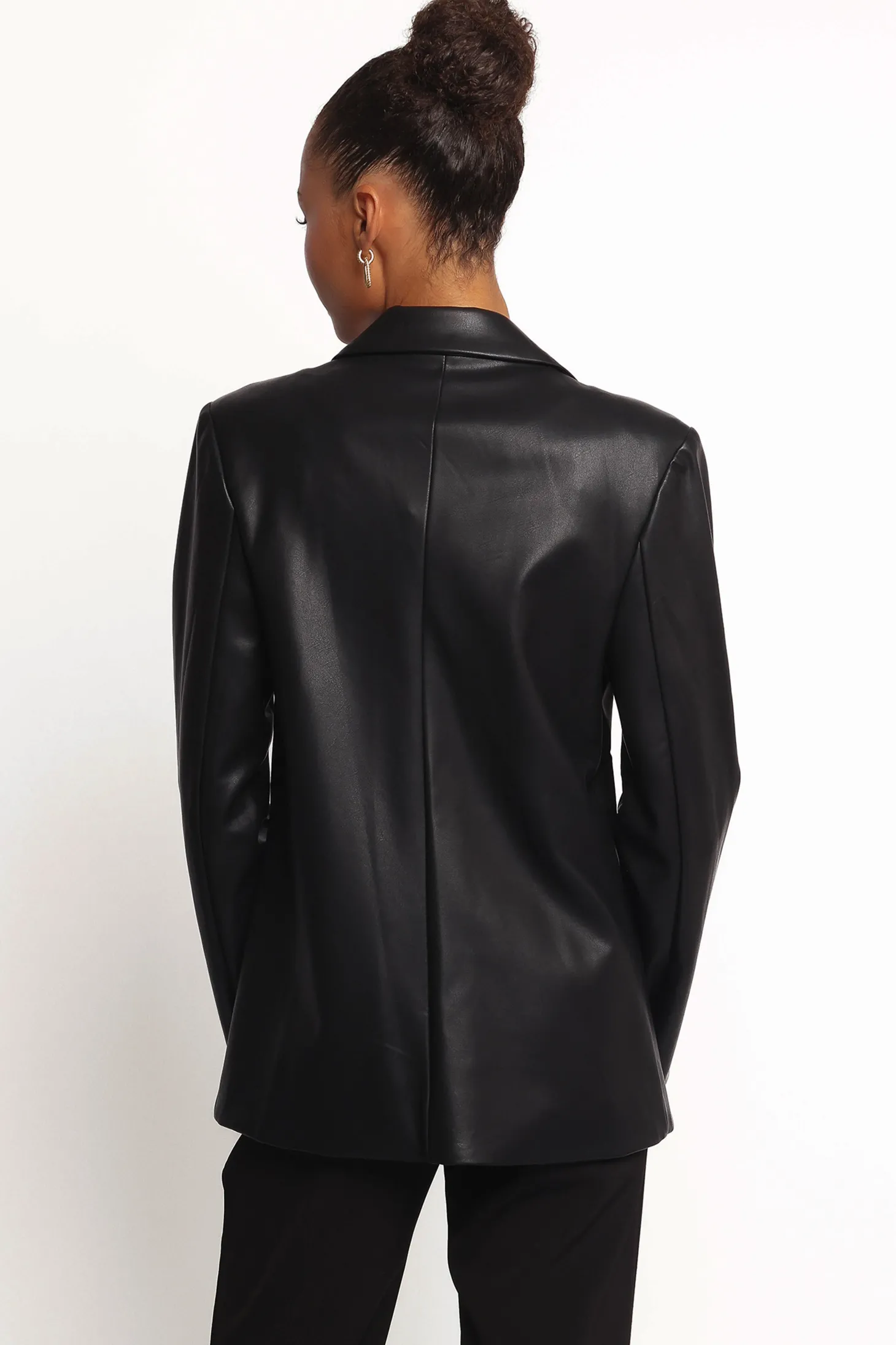 Jamie Faux Leather Blazer