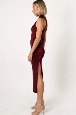 Javier One Shoulder Midi Dress