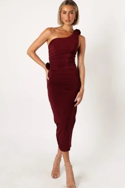 Javier One Shoulder Midi Dress
