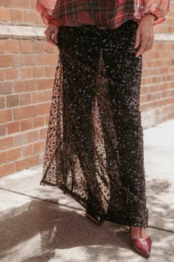 Jennings Sequin Maxi Skirt