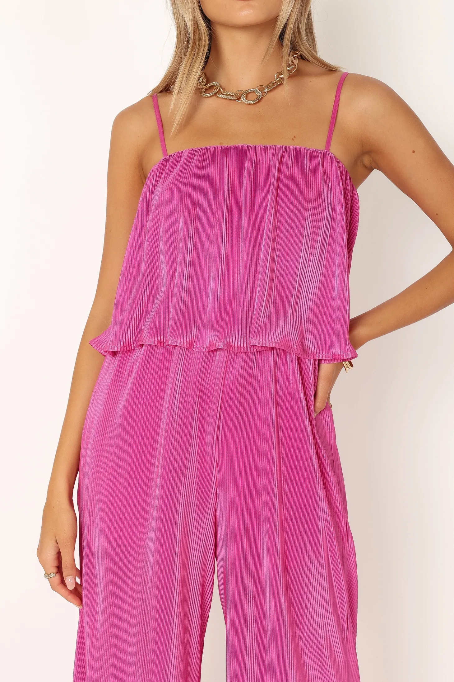 Jillian Plisse Jumpsuit