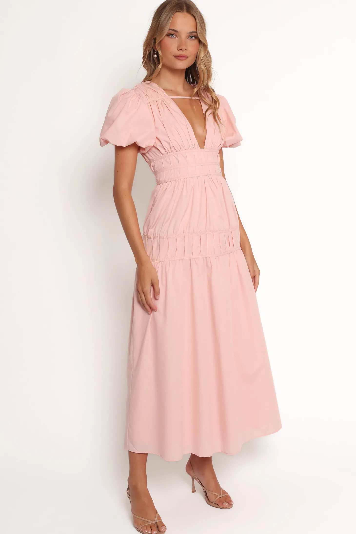 Joedy Puff Sleeve Midi Dress