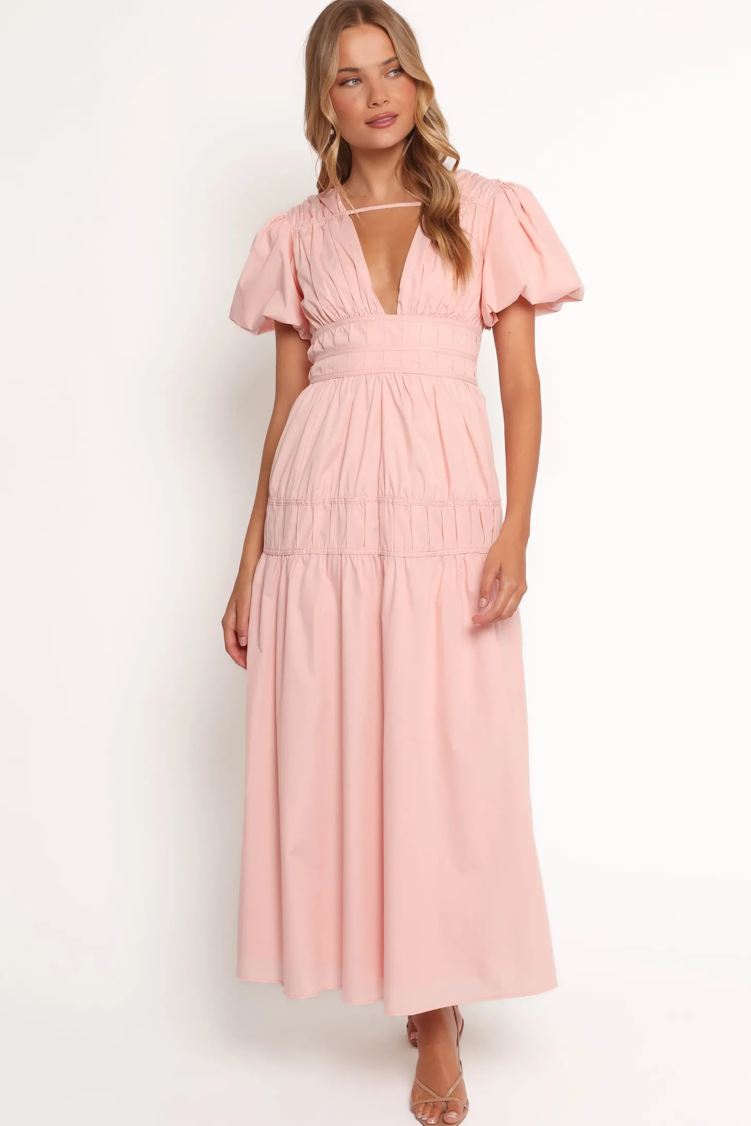 Joedy Puff Sleeve Midi Dress