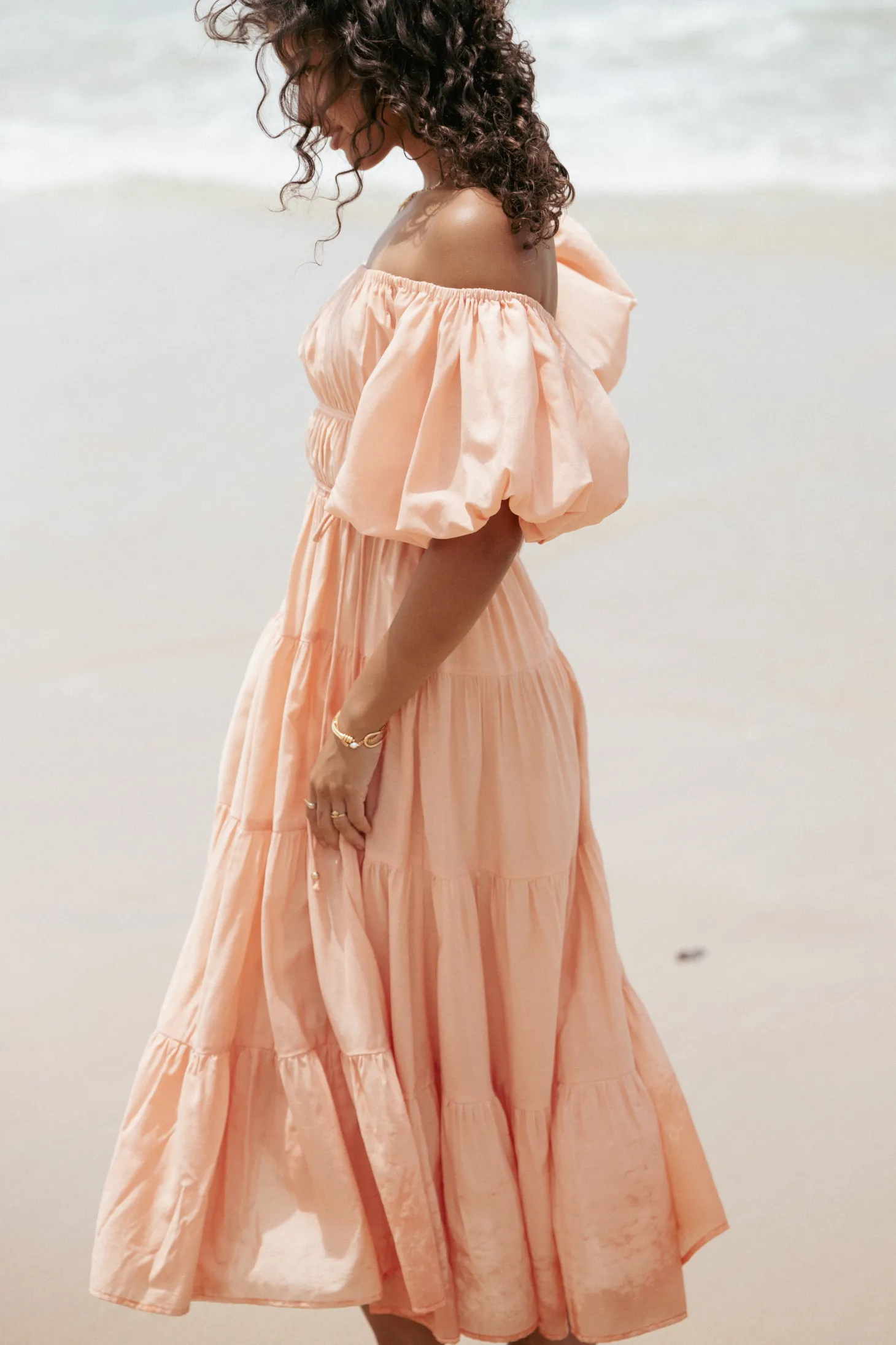 Julie Off Shoulder Midi Dress