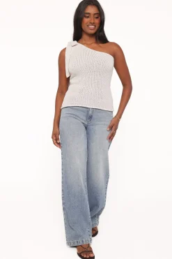 Jutta One Shoulder Knit Top
