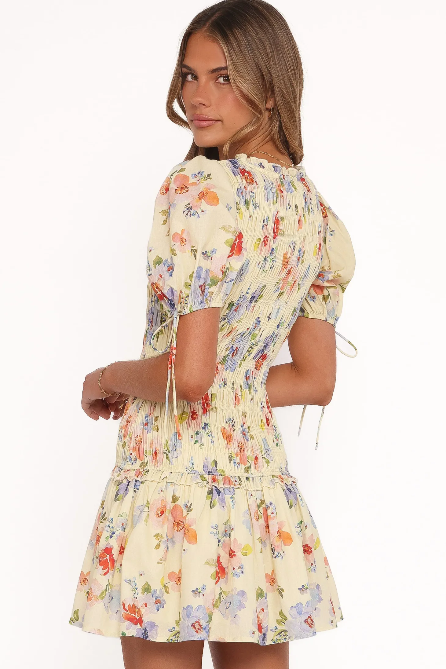 Kaelyn Gather Mini Dress