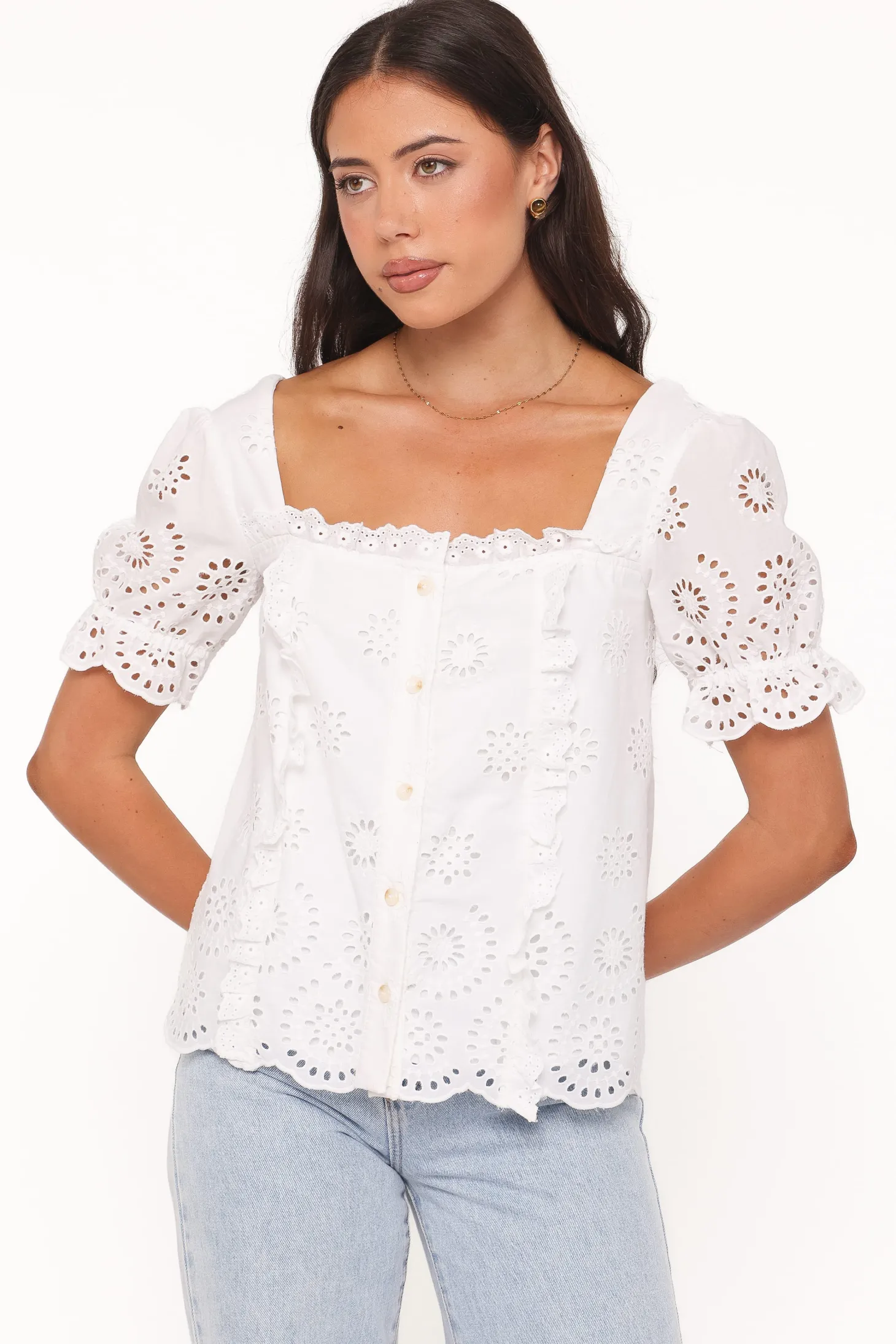 Kairi Eyelet Top