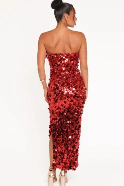 Karlie Strapless Sequin Maxi Dress