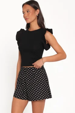 Kathleen Ruffled Knit Top