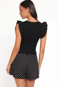 Kathleen Ruffled Knit Top