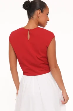 Kathy Tie Front Top