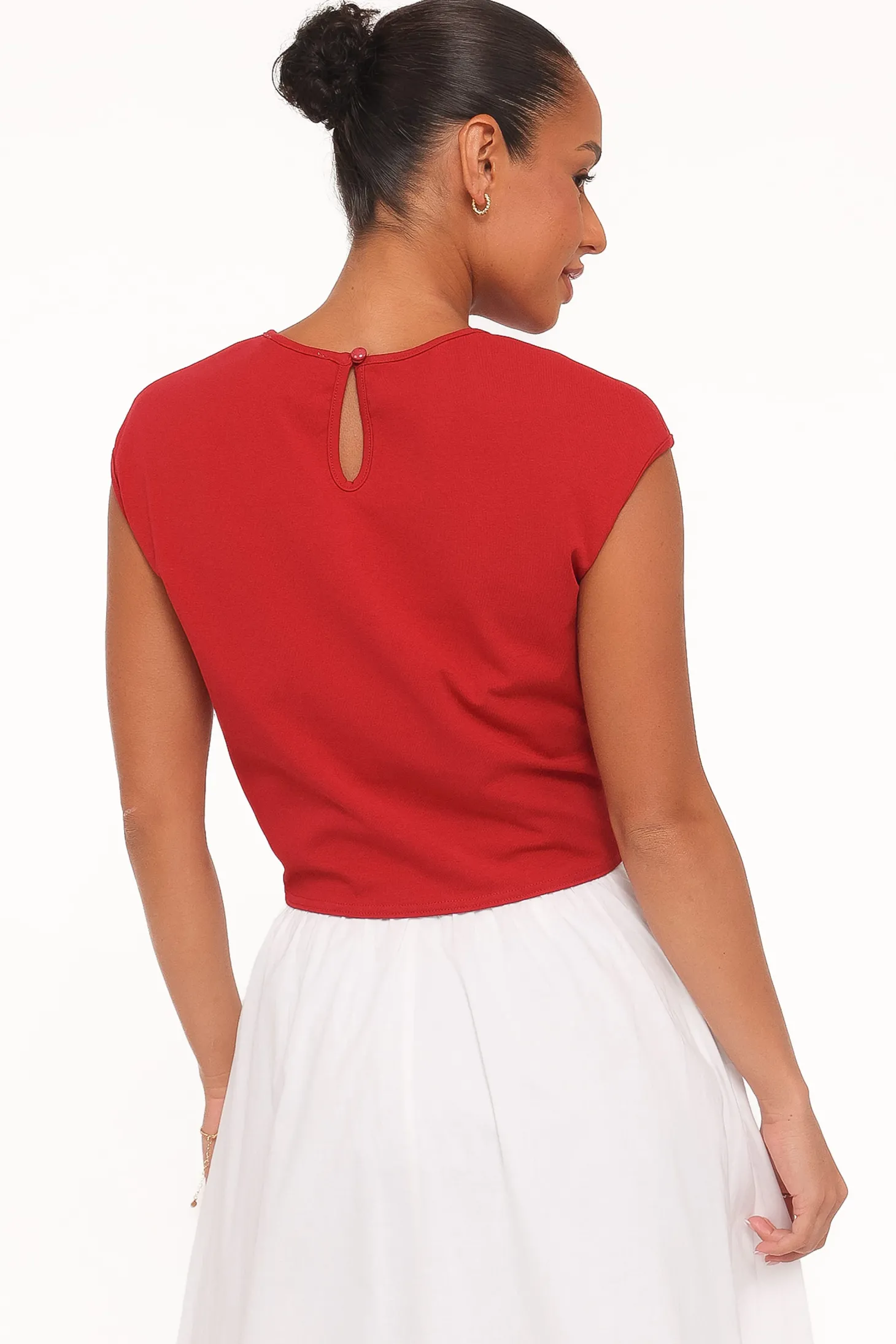 Kathy Tie Front Top