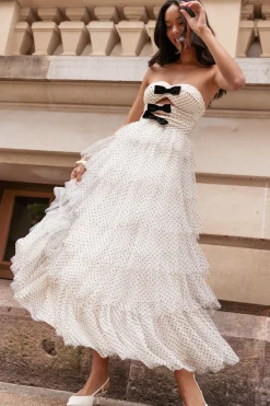 Kelari Strapless Midi Dress