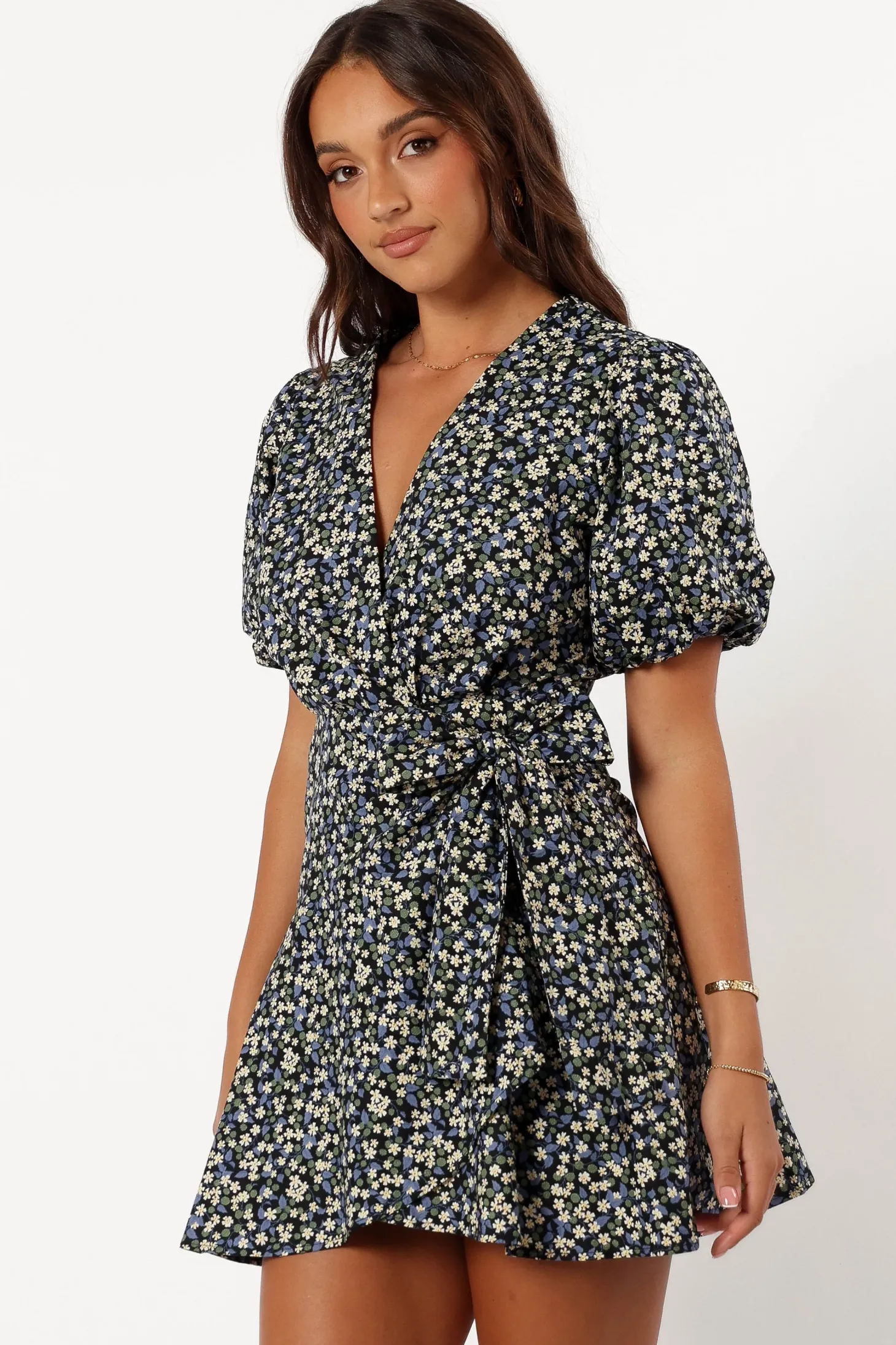 Kenn Wrap Mini Dress