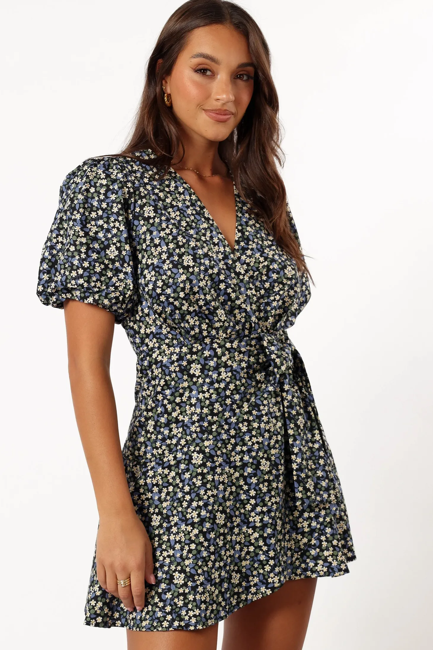 Kenn Wrap Mini Dress