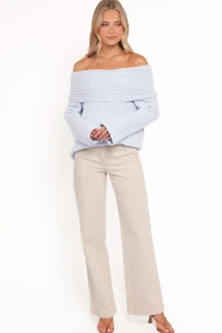 Kenny Off Shoulder Knit Sweater