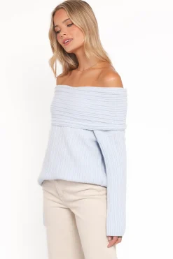 Kenny Off Shoulder Knit Sweater