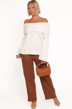 Kenny Off Shoulder Knit Sweater