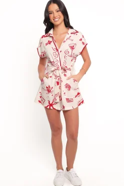 Kensie Tie Waist Romper