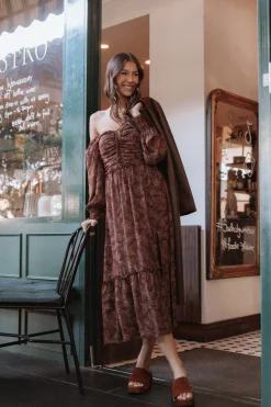 Keziah Long Sleeve Maxi Dress