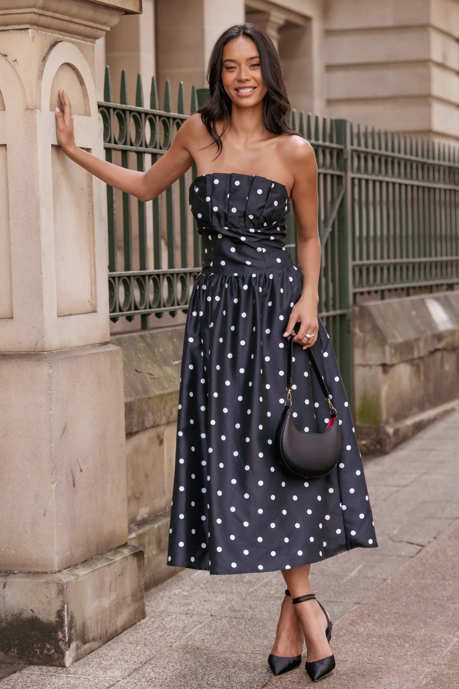 Kimbra Strapless Midi Dress