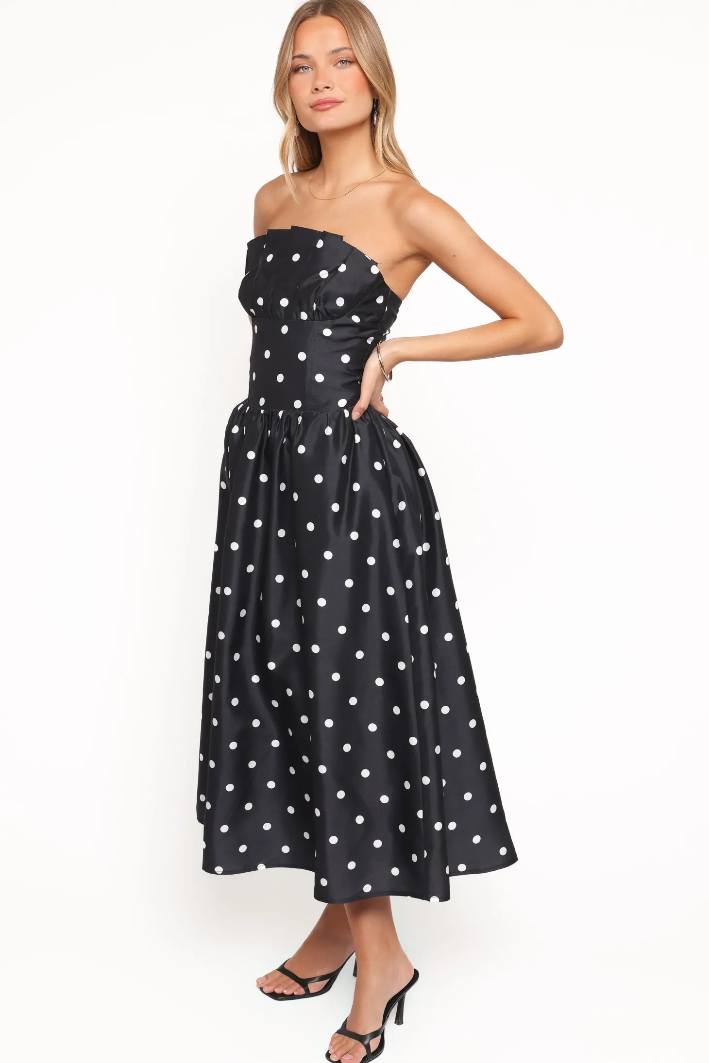 Kimbra Strapless Midi Dress
