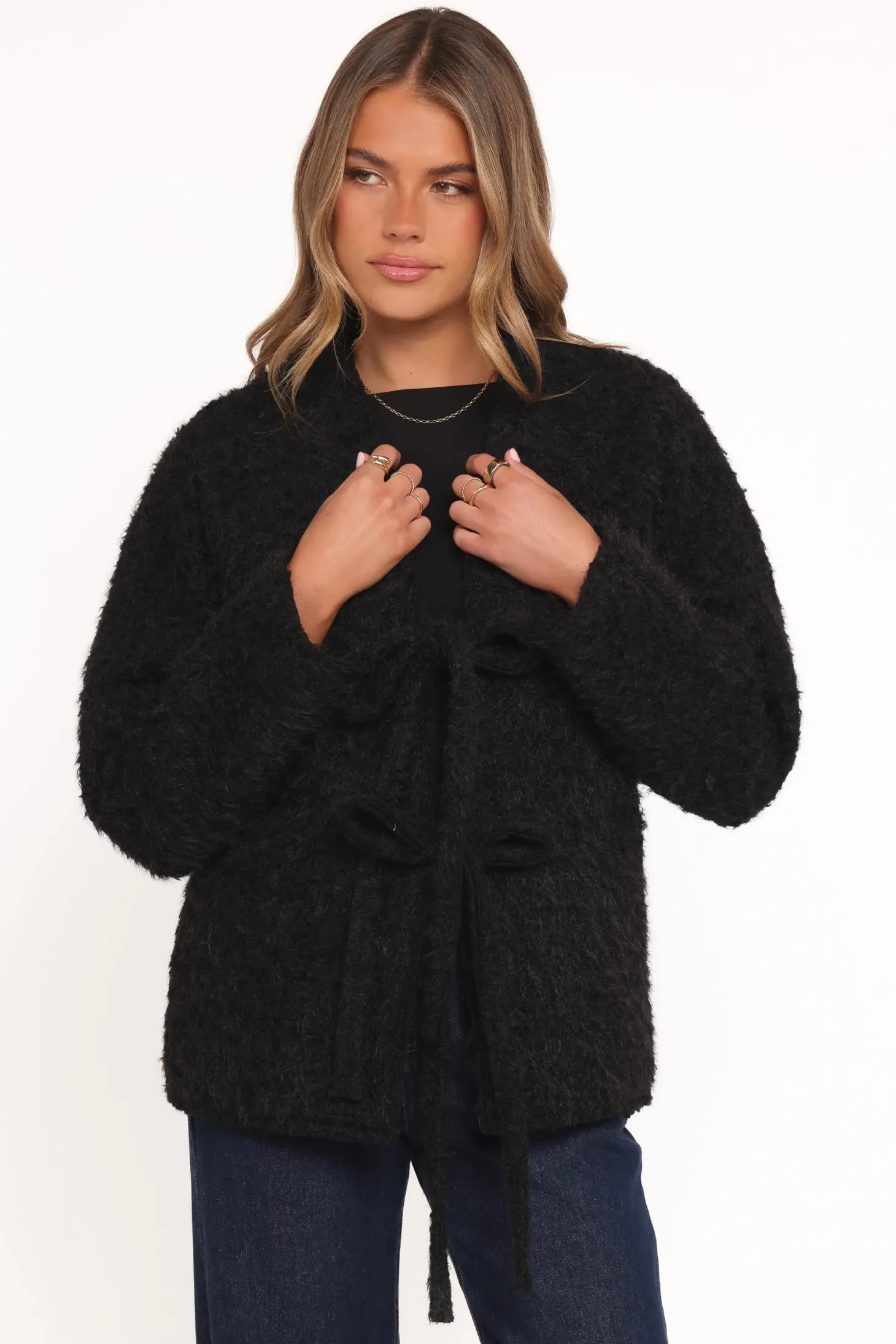 Kimmy Bow Oversized Cardigan